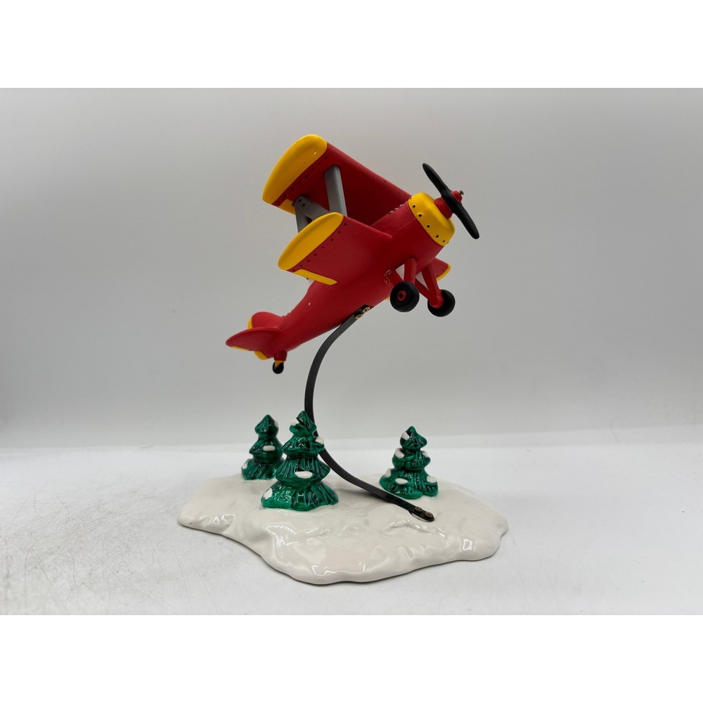 Dept 56 1992 Original Snow Village Spirit of the Snow Village Airplane 5440-2